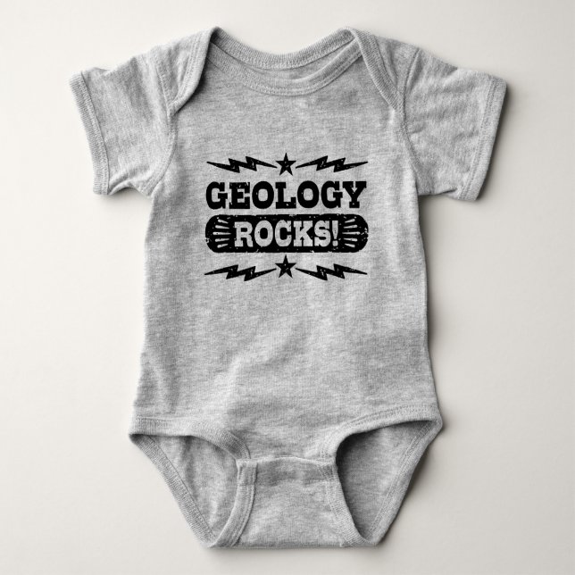 Geology Rocks Baby Bodysuit (Front)