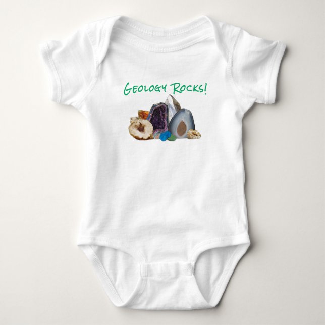 Geology Rocks! Baby Jumper Bodysuit (Front)