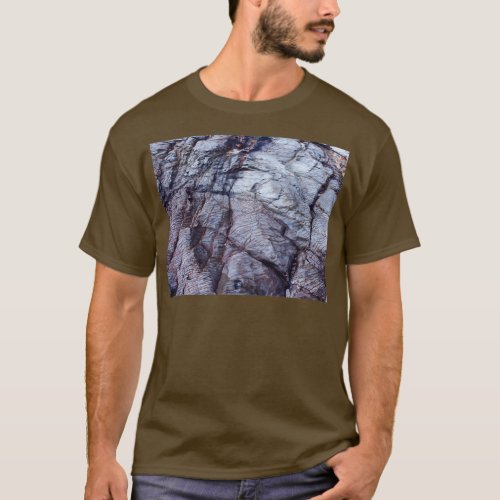 Geology Rocks Blue Outcrop Panther Beach Highway 1 T_Shirt