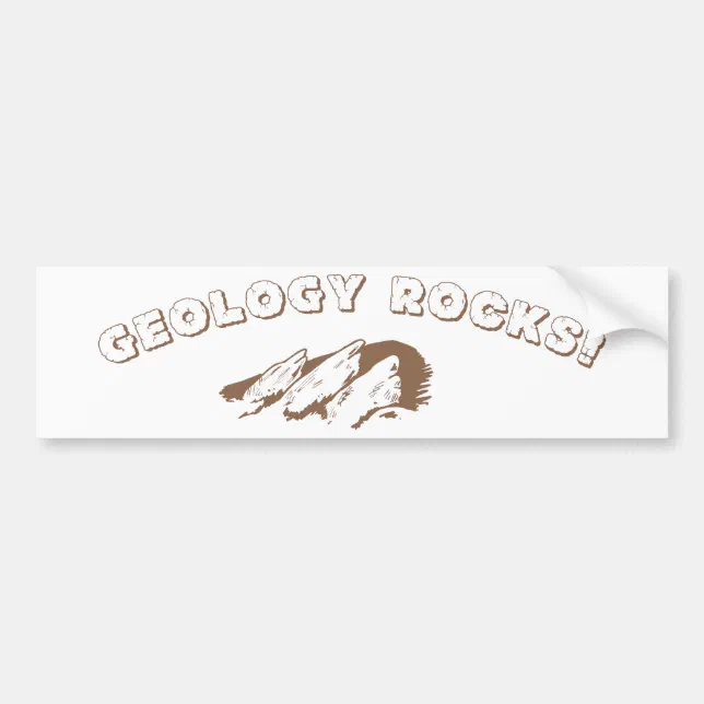 Igneous Rocks Sticker Geology Rocks! Bumper Sticker | Zazzle