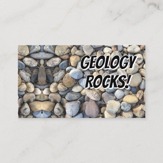 GEOLOGY ROCKS! BUSINESS CARD (Front)