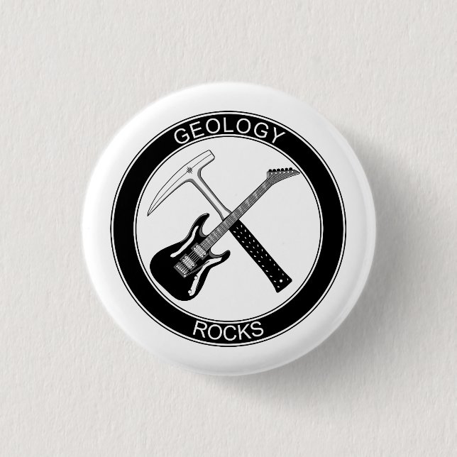 Geology Rocks Button (Front)