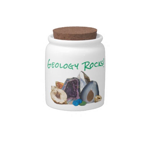Geology Rocks Candy Jar