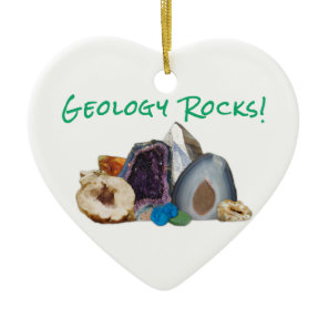 Geology Rocks! Ceramic Ornament