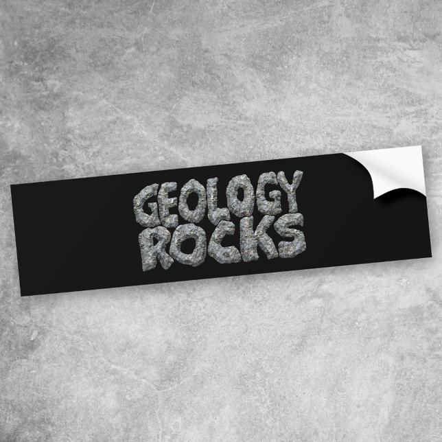 Geology Rocks - Earth Science Pun Bumper Sticker (Creator Uploaded)