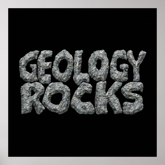 Geology Rocks - Earth Science Pun Poster (Front)