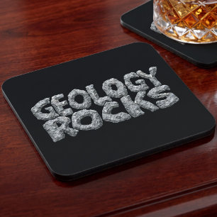 Geology Rocks - Funny Earth Science Pun Beverage Coaster
