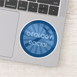 Geology Rocks! Geologist's Hammer Badge Vinyl Sticker