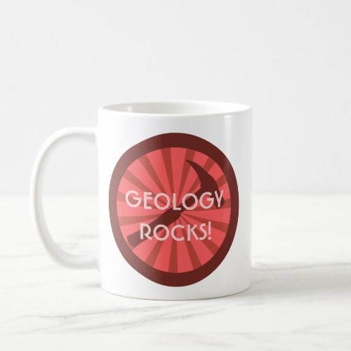 Geology Rocks Hammer Badge Coffee Mug