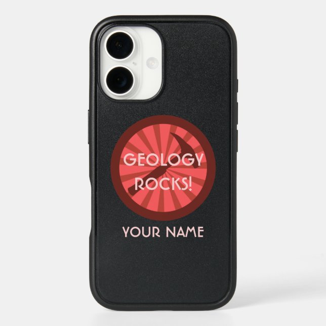 Geology Rocks! Hammer Badge Otterbox iPhone Case (Back)