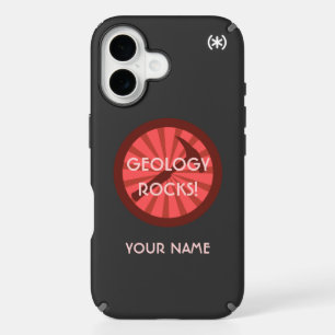 Geology Rocks! Hammer Badge iPhone 16 Case