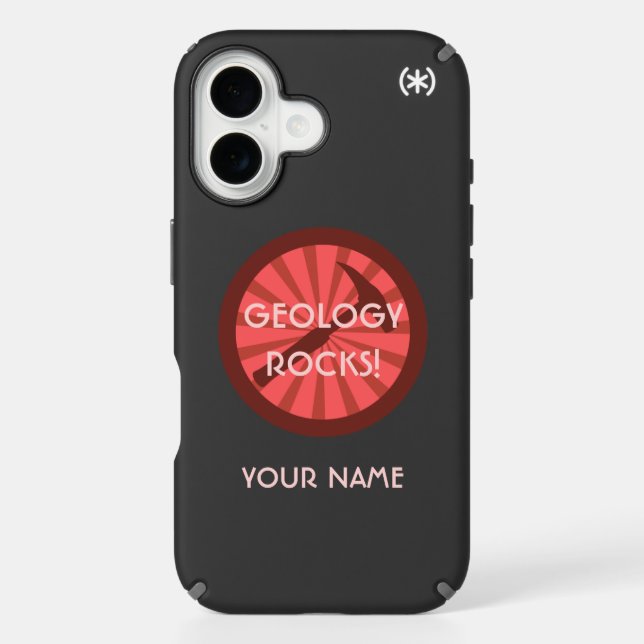 Geology Rocks! Hammer Badge Speck iPhone Case (Front)