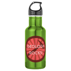 Geology Rocks! Hammer Badge Water Bottle