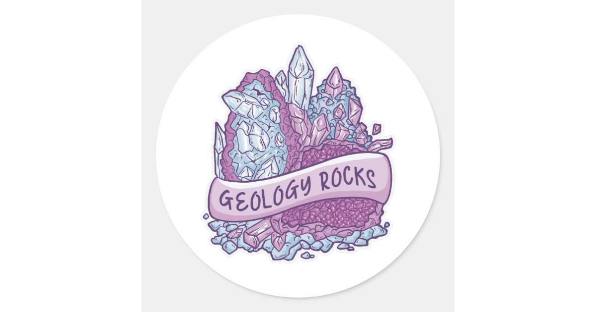 Geology Rocks Png Sticker Geology rocks invitation classic round sticker | Zazzle