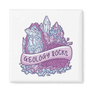 Geology rocks invitation magnet