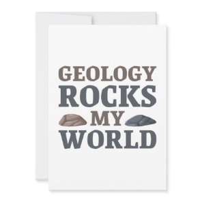 Geology Rocks My World Thank You Card
