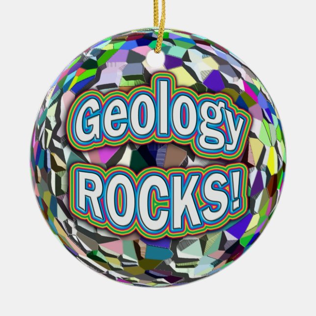 Geology ROCKS! Ornament (Front)