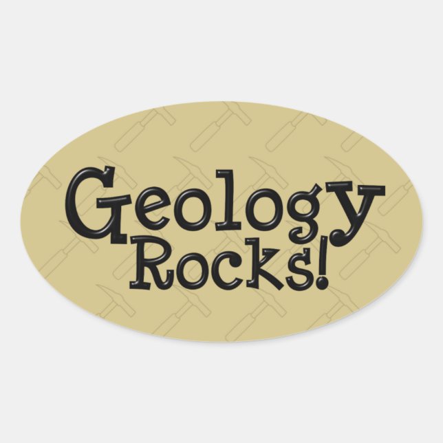 Geology Rocks! Oval Sticker (Front)