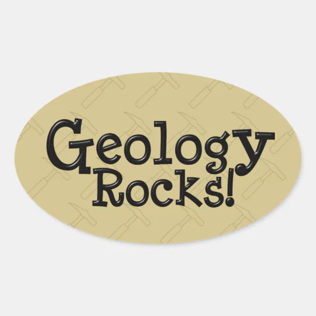 Igneous Rocks Sticker Geology Rocks! Oval Sticker | Zazzle