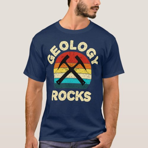 Geology Rocks Retro Vintage T_Shirt