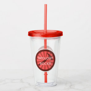 Geology Rocks! Rock Hammer Logo Acrylic Tumbler