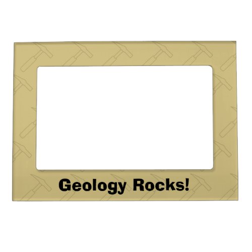 Geology Rocks Rock Hammer Magnetic Picture Frame
