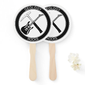 Geology Rocks Set of Hand Fans