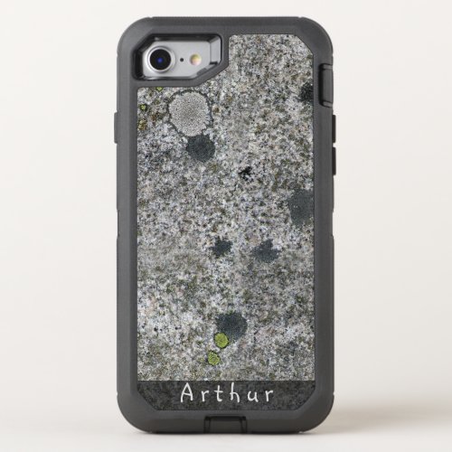 Geology Rough Granite Rock Texture Name OtterBox Defender iPhone SE87 Case