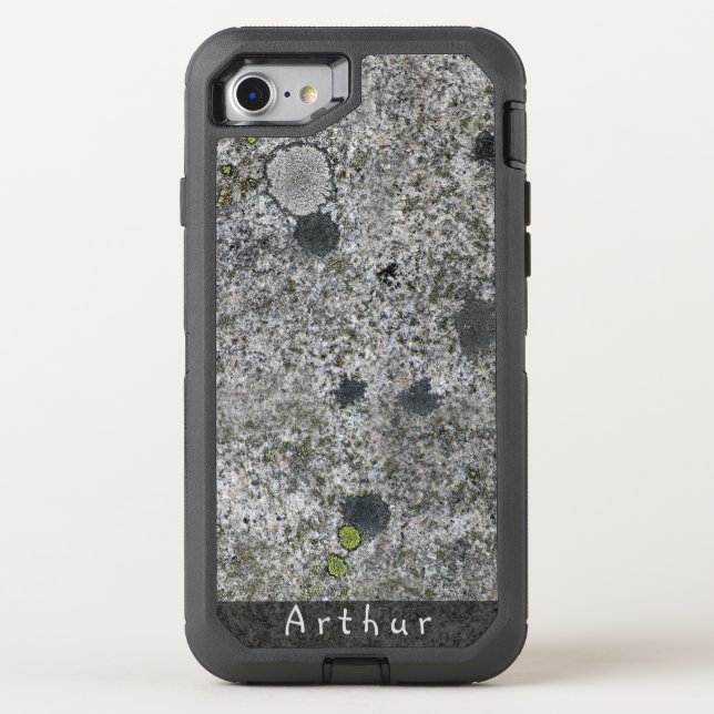 Geology Rough Granite Rock Texture Name Otterbox iPhone Case (Back)