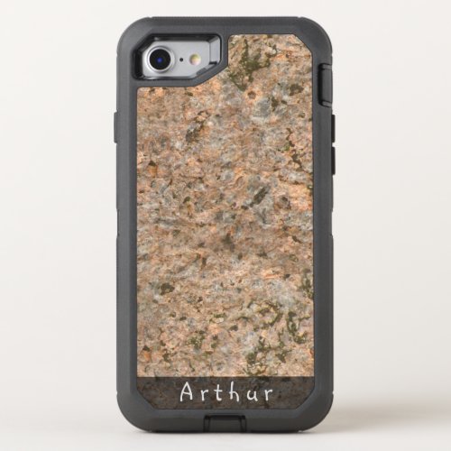 Geology Rough Rock Texture Name OtterBox Defender iPhone SE87 Case