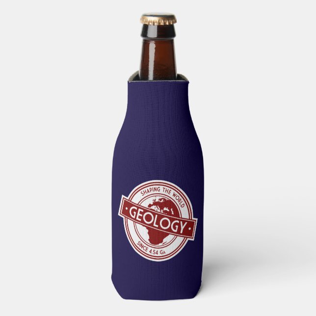 Geology- Shaping the World Logo (Asia/Australia) Bottle Cooler (Bottle Front)