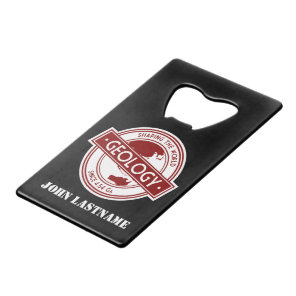 Geology- Shaping the World Logo (Asia/Australia) Credit Card Bottle Opener