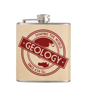 Geology- Shaping the World Logo (Asia/Australia) Hip Flask