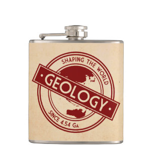 Geology- Shaping the World Logo (Asia/Australia) Hip Flask