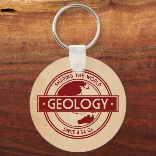Geology_ Shaping the World Logo AsiaAustralia Keychain