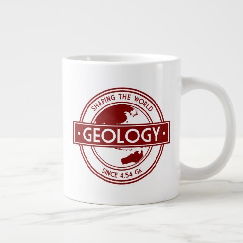 Geology_ Shaping the World Logo AsiaAustralia Large Coffee Mug