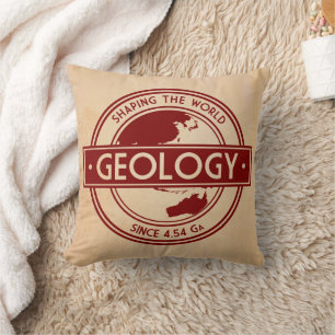 Geology- Shaping the World Logo (Asia/Australia) Throw Pillow