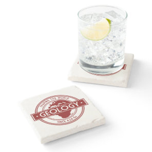 Geology- Shaping the World Logo (Europe/Africa) Stone Coaster