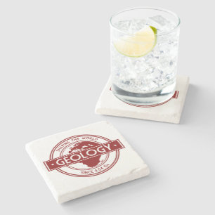 Geology- Shaping the World Logo (Europe/Africa) Stone Coaster