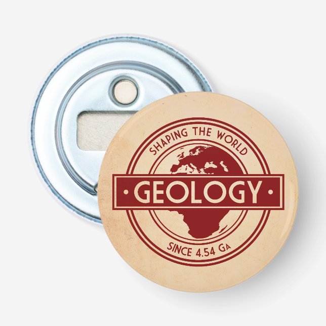 Geology- Shaping the World Logo (Europe) Bottle Opener (Front)