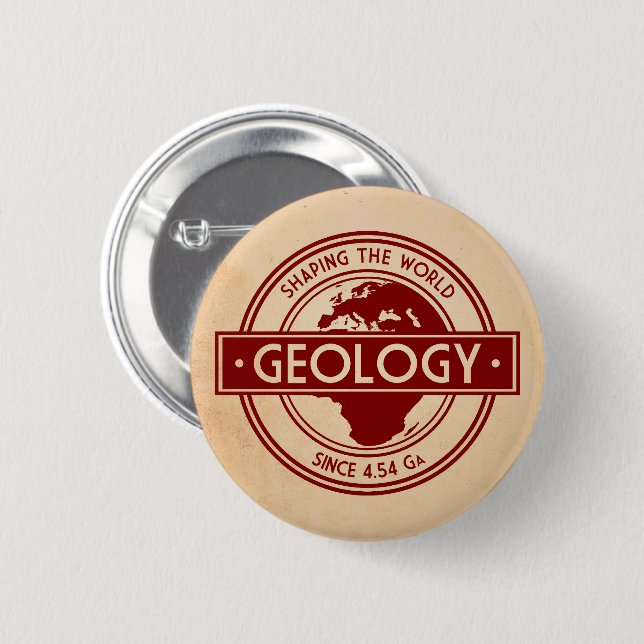 Geology- Shaping the World Logo (Europe) Button (Front & Back)