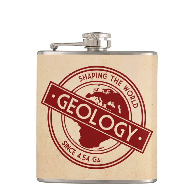 Geology- Shaping the World Logo (Europe) Flask (Front)