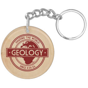 Geology- Shaping the World Logo (Europe) Keychain