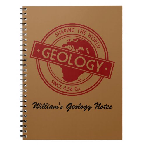 Geology_ Shaping the World Logo Europe Notebook