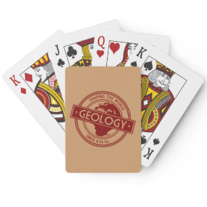 Geology- Shaping the World Logo (Europe) Poker Cards