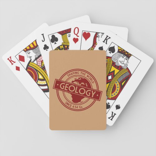 Geology_ Shaping the World Logo Europe Poker Cards