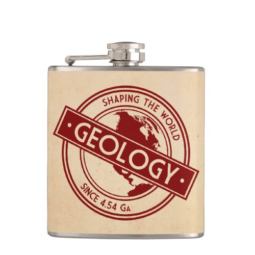 Geology_ Shaping the World Logo North America Flask