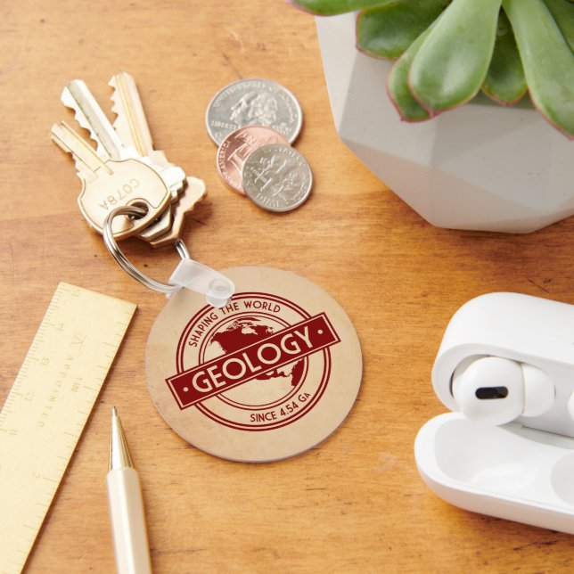 Geology- Shaping the World Logo (North America) Keychain (Desk)