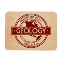 Geology- Shaping the World Logo (North America) Magnet | Zazzle