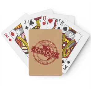 Geology- Shaping the World Logo (North America) Poker Cards